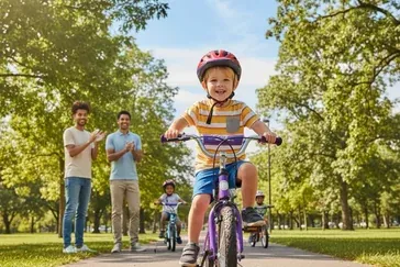 Dziecko na rowerze: Nauka, przewz i przepisy